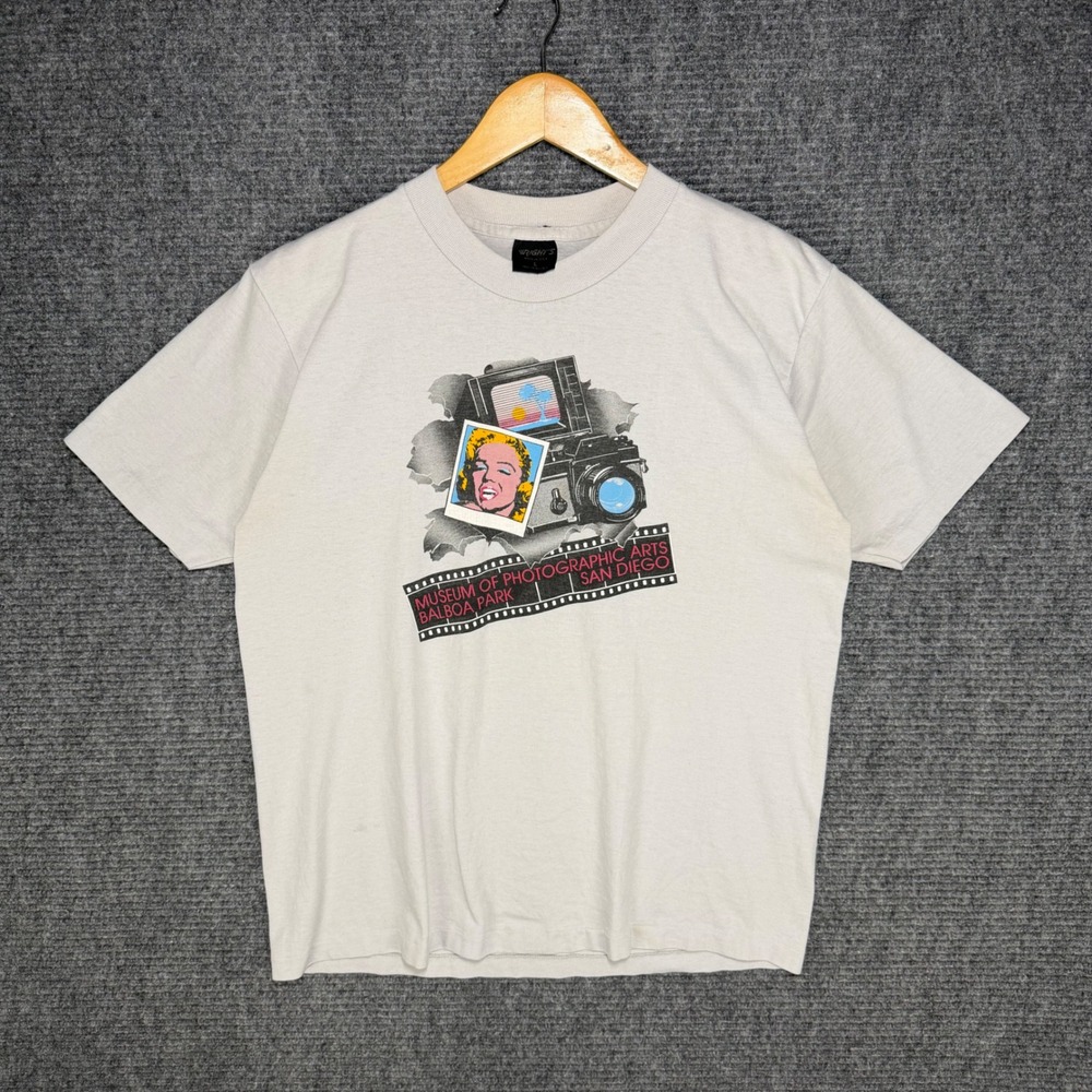 Vintage 80s Museum of Photographic Arts San Diego T-Shirt Marilyn Monroe